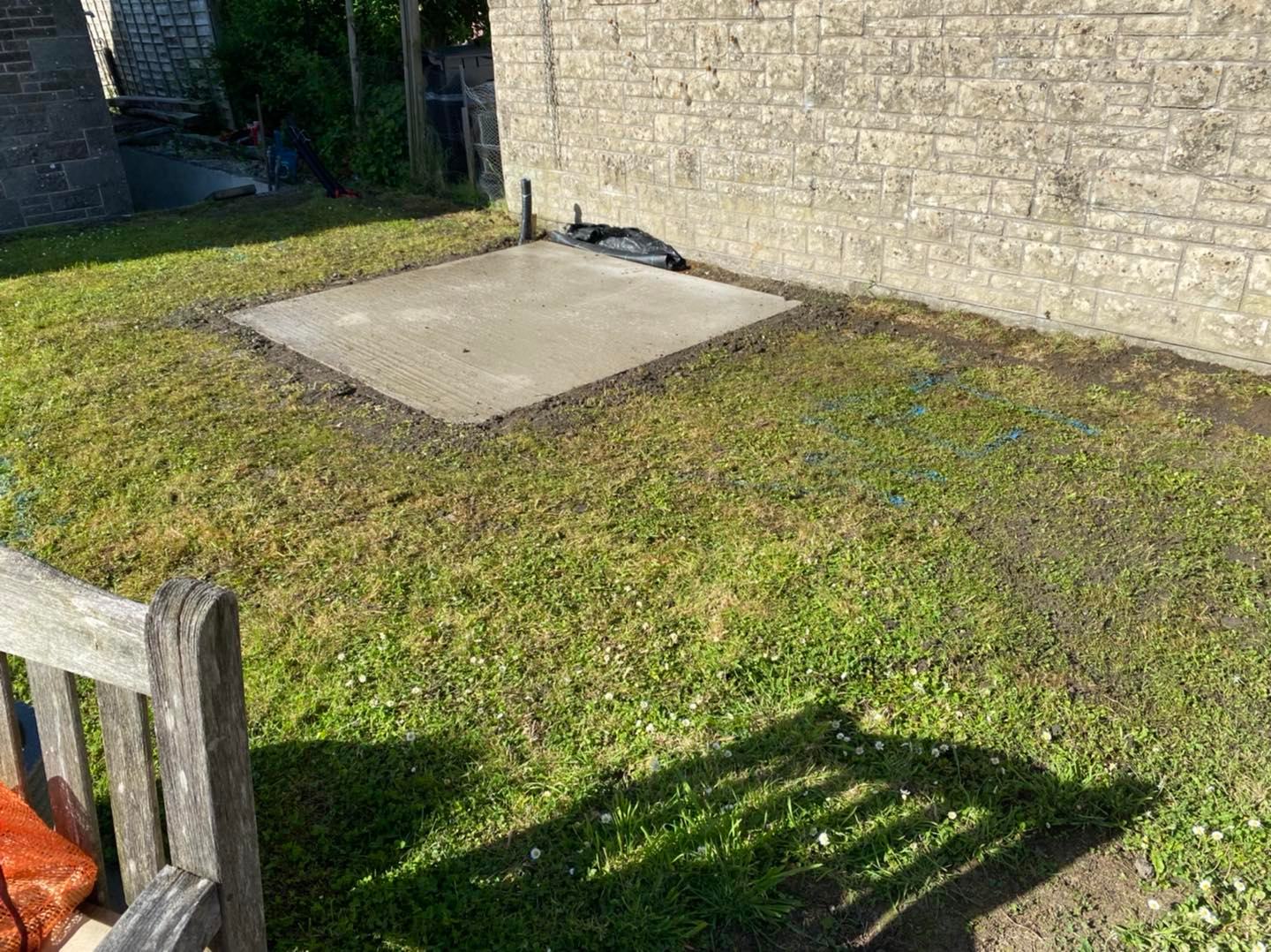 Concrete Pads project in Somerset by JB Outdoor Services